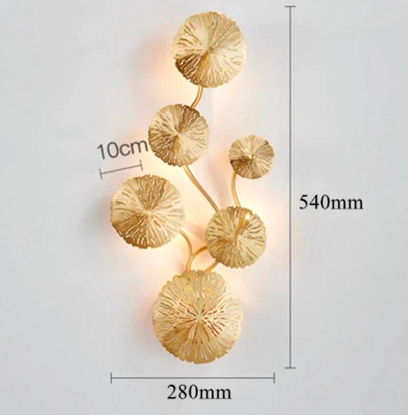 Arandela em metal Lotus - 06 Lotus