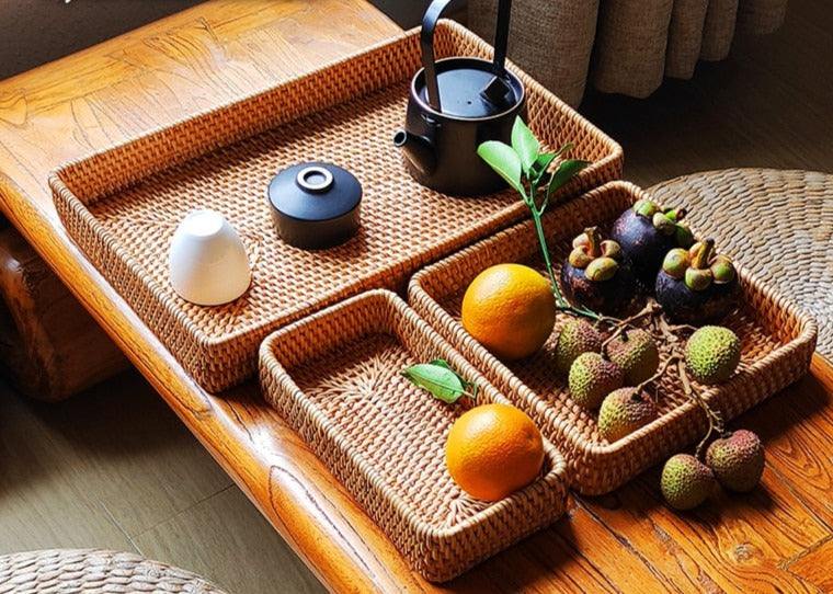 Bandeja de Palha em Rattan - Casa Rezende