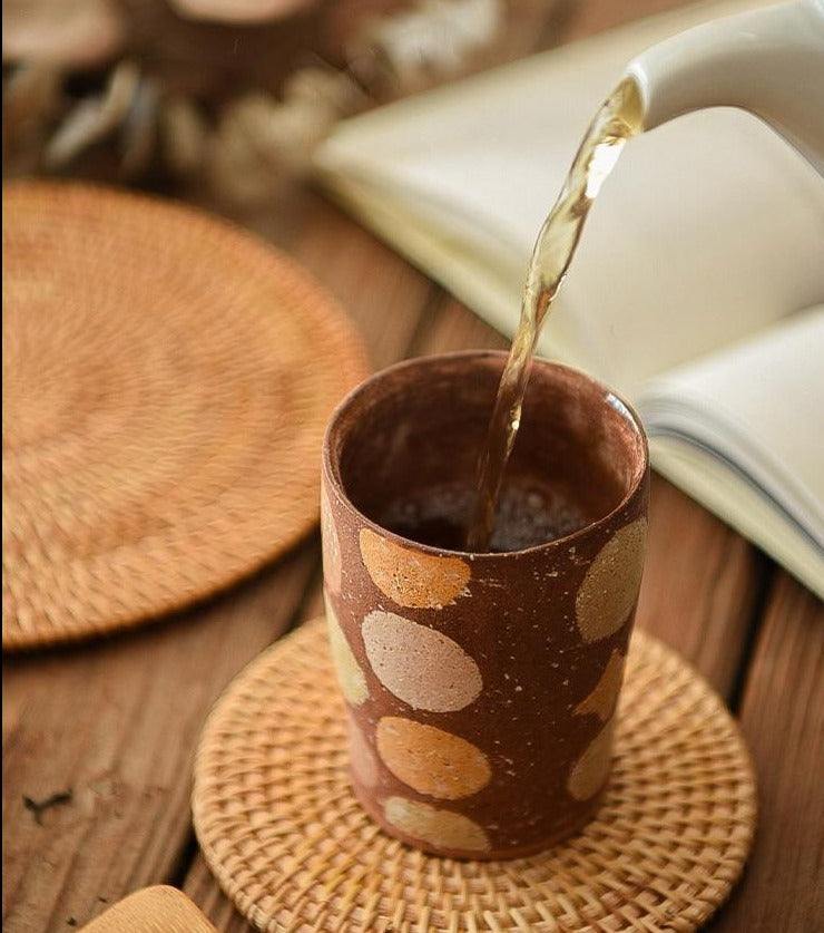 Conjunto Sousplat De Rattan - 6 peças - Casa Rezende