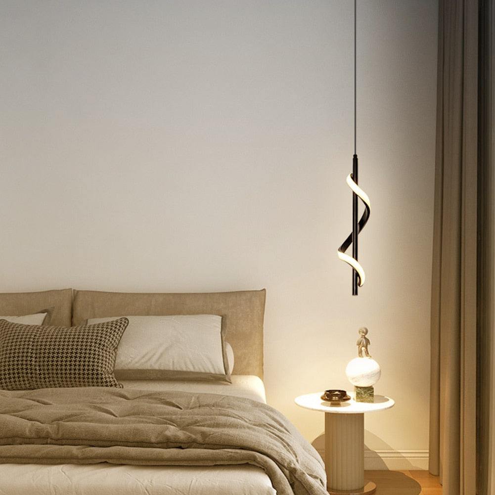 Pendentes & Arandelas Curvas em led - design moderno - Casa Rezende