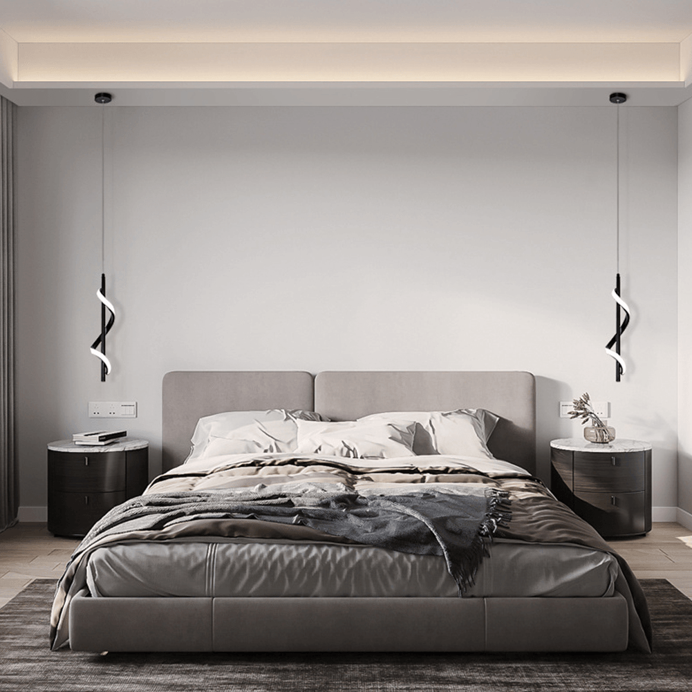 Pendentes & Arandelas Curvas em led - design moderno - Casa Rezende