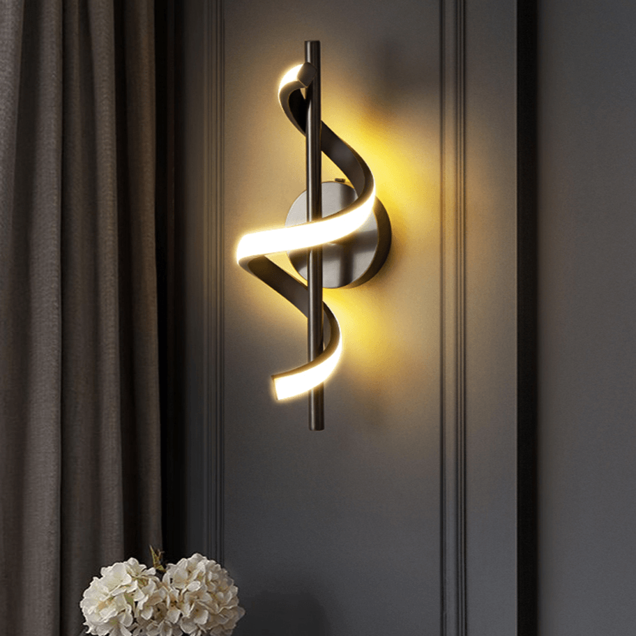 Pendentes & Arandelas Curvas em led - design moderno - Casa Rezende