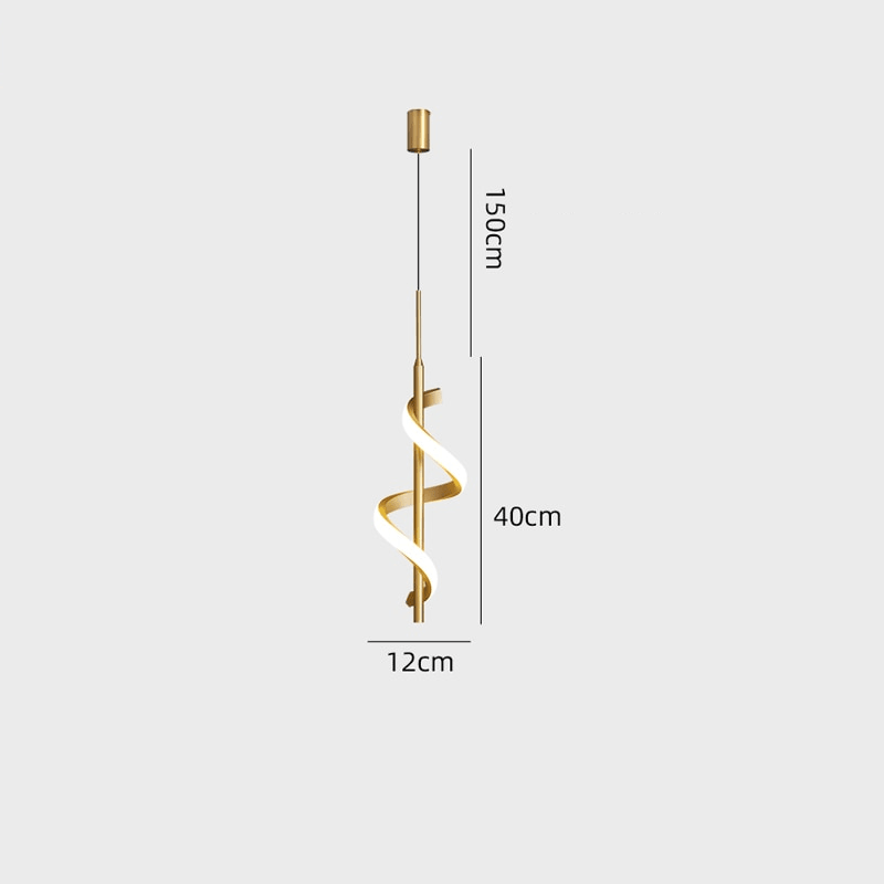 Pendentes & Arandelas Curvas em led - design moderno - Casa Rezende
