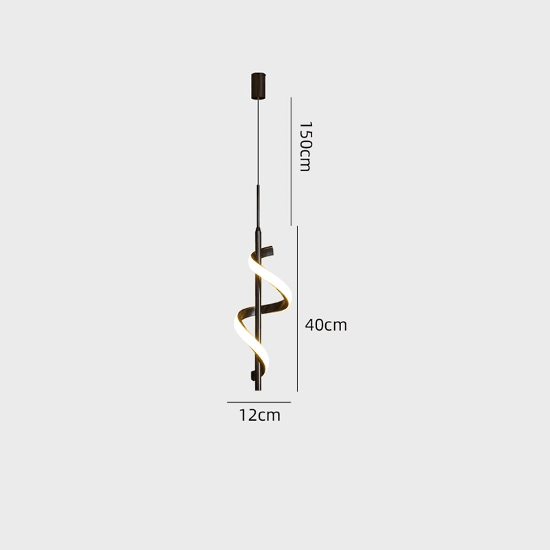 Pendentes & Arandelas Curvas em led - design moderno - Casa Rezende