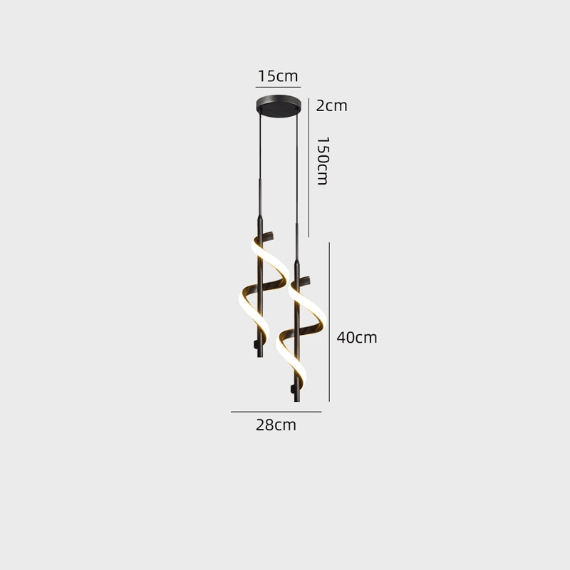 Pendentes & Arandelas Curvas em led - design moderno - Casa Rezende