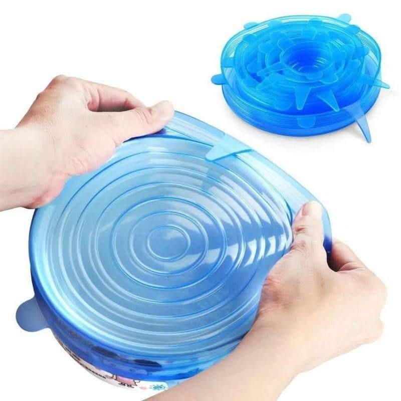 Jogo 12 Peças Tampas Silicone Flexível Reutilizável Universal - Casa Rezende