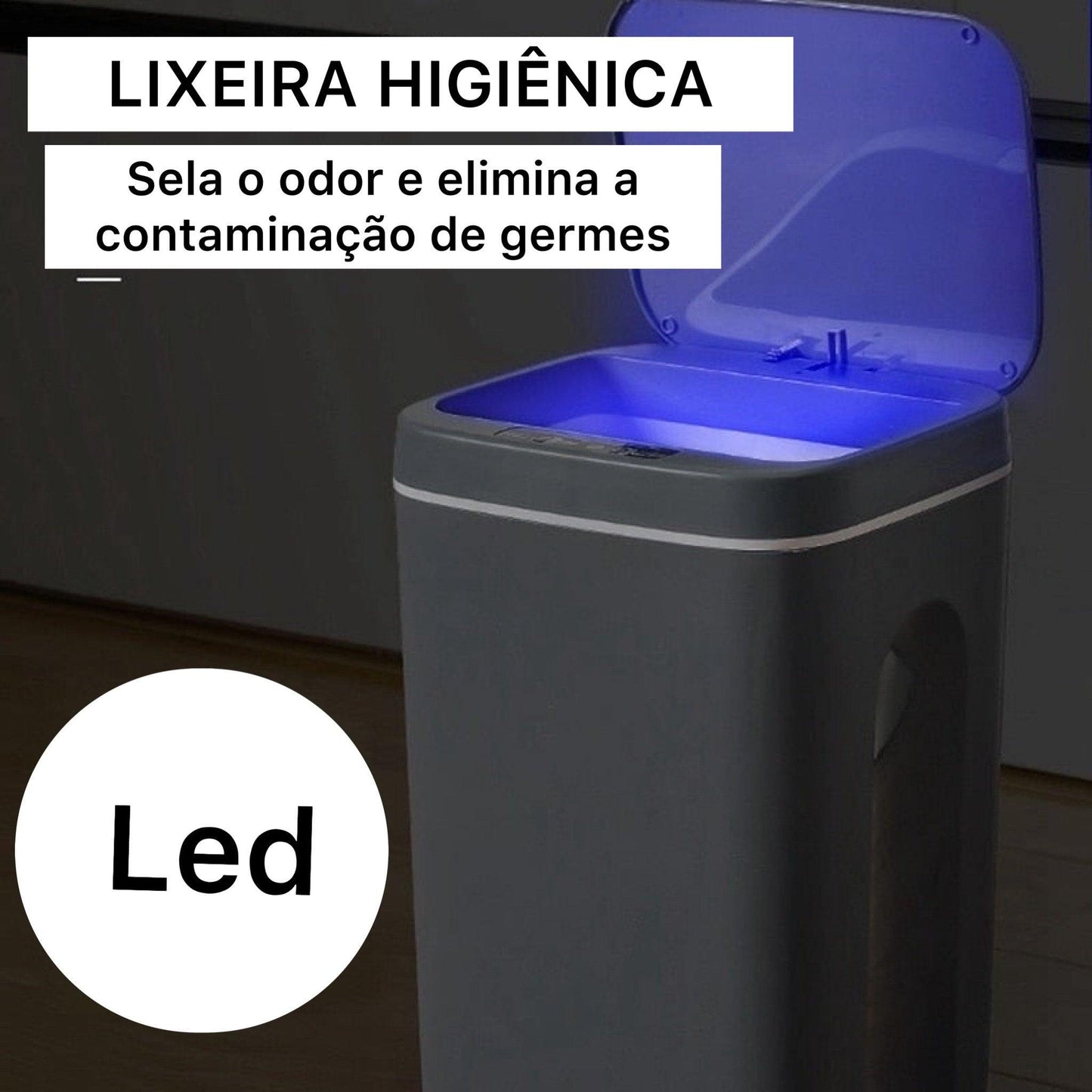 Lixeira Home Stok Ultra Moderna Com Sensor Automático - Casa Rezende