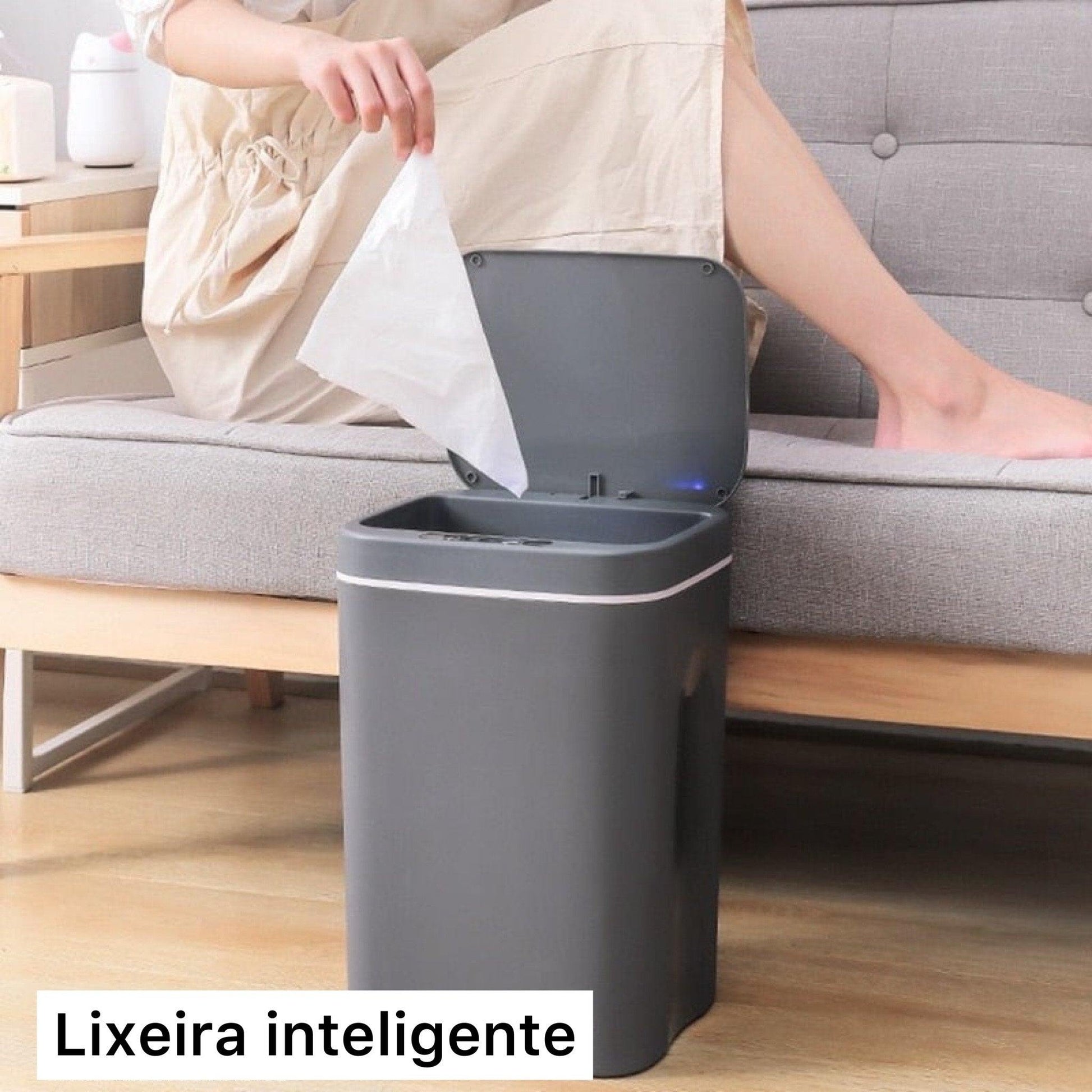 Lixeira Home Stok Ultra Moderna Com Sensor Automático - Casa Rezende