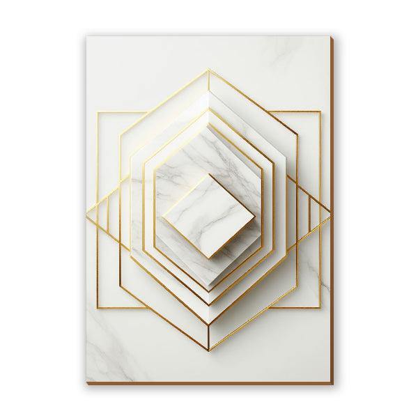 Quadro Caleidoscópio Dourado - Casa Rezende