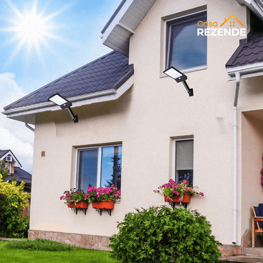 Refletor Solar 48 LEDs, com Sensor de Movimento- Zende™ - Casa Rezende