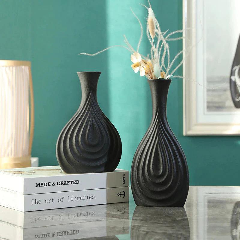 Vaso Jarro Noir Elegance - Casa Rezende