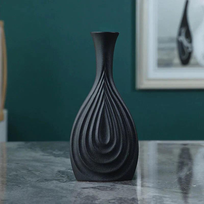 Vaso Jarro Noir Elegance - Casa Rezende